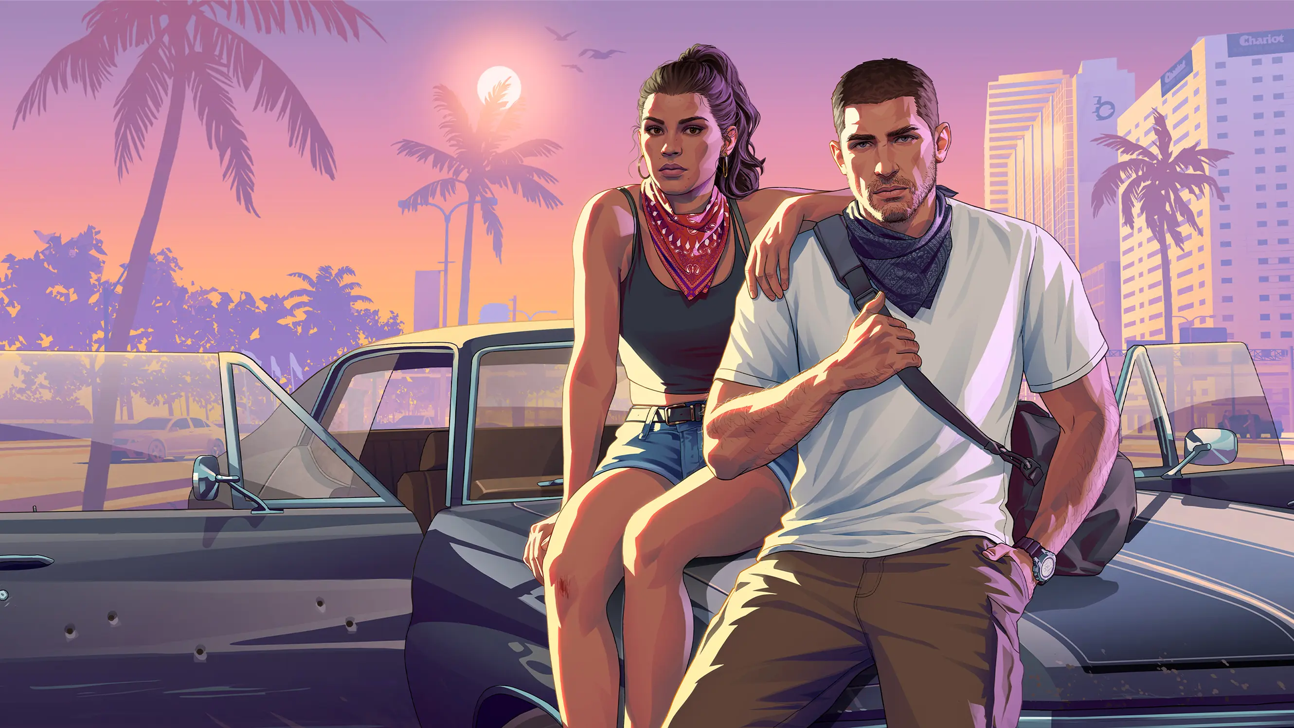 Grand Theft Auto VI: The Album カバーアート、バイナルスリーブのデザインと同じ正方形フォーマット