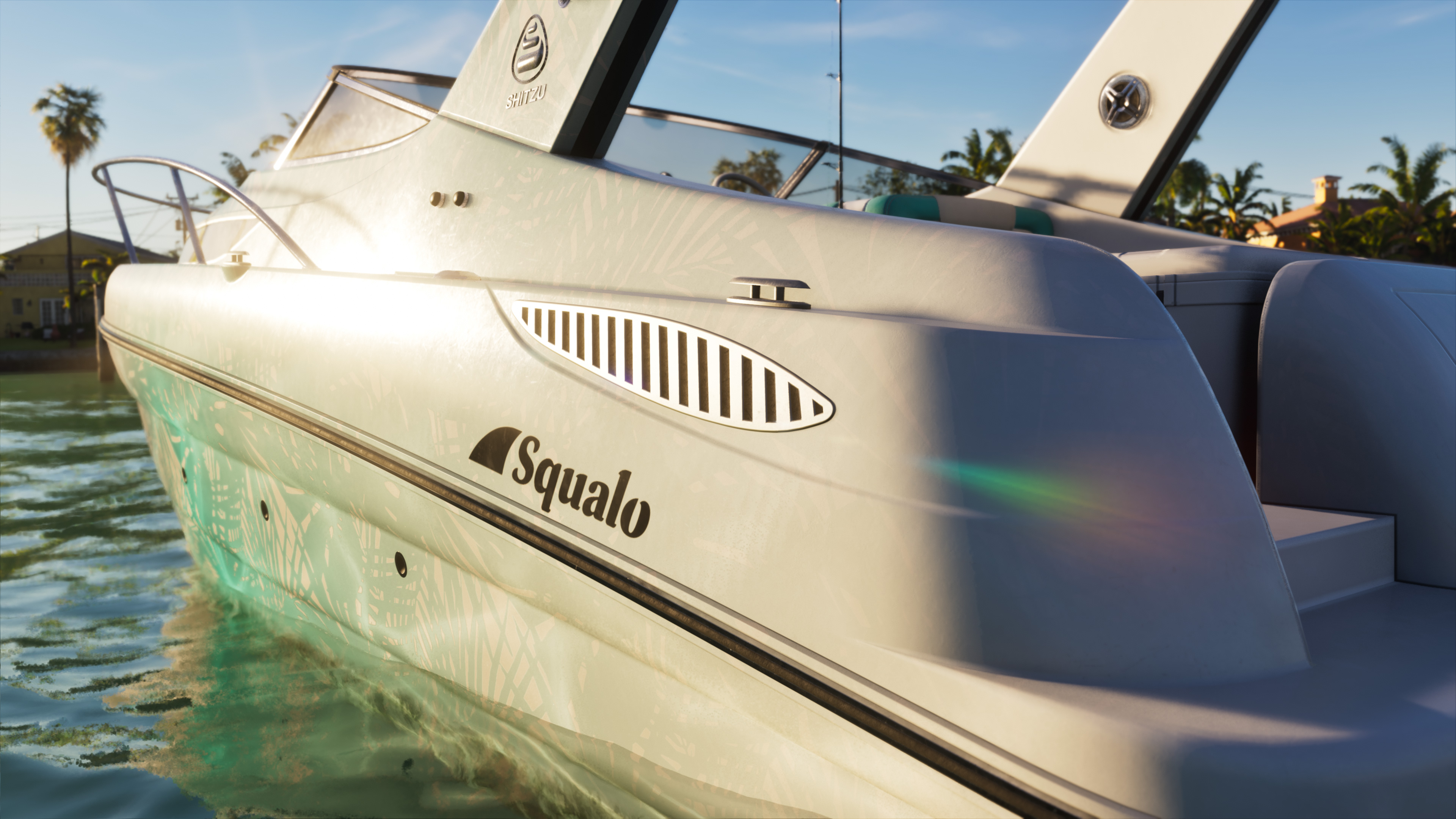 Shitzu Squalo pink and cyan gradient livery detail, GTA VI Ultimate Edition